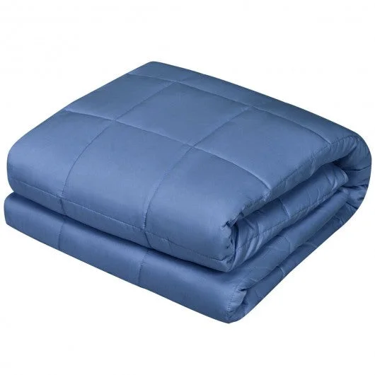 60″x80″ 15lbs Premium Cooling Heavy Weighted Blanket -Blue