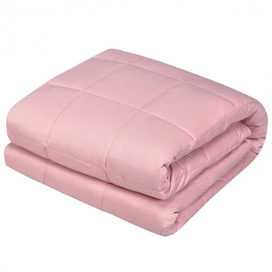 60″x80″ 15lbs Premium Cooling Heavy Weighted Blanket -Pink