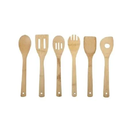 6011318 2.5 X 11.8 In. Natural Bamboo Utensil Set