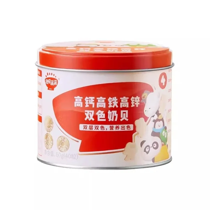 60G Per Can Of Double-Color Milk Scallops With High Calcium High Iron And High Zinc Content