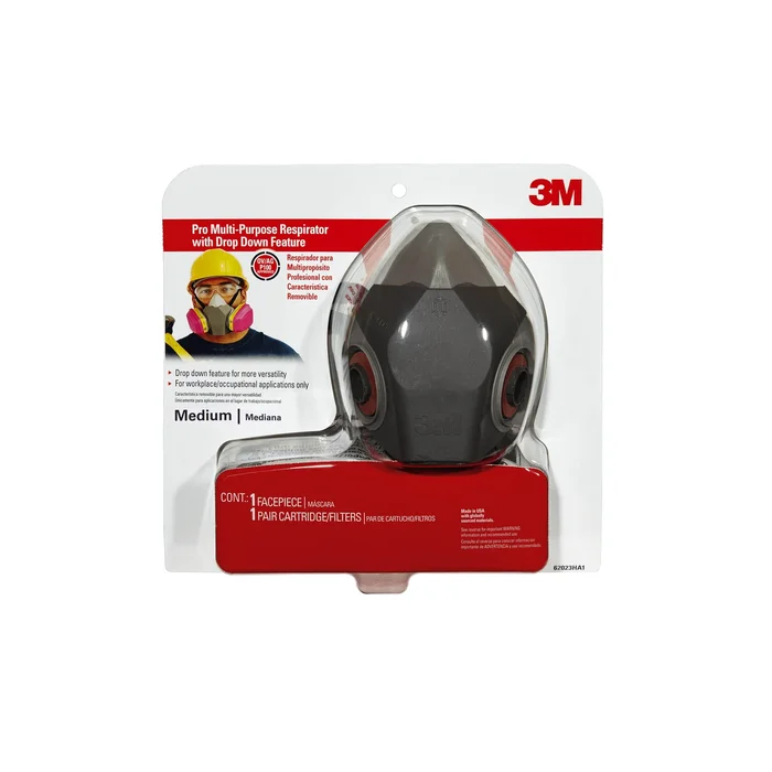 62023ha1-c Valved Respirator, M Mask, P100 Filter Class, Dual Cartridge