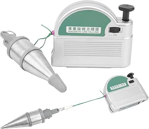 6m Magnetic Plumb Bobs, Alloy Steel Wire Hammer, Green Line Drop Measuring Tools for Construction Industry House Decoration