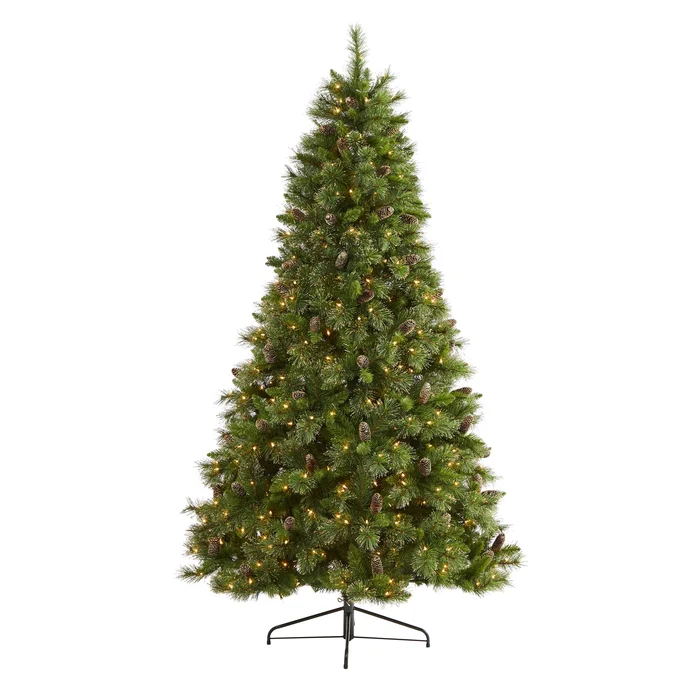 7.5′ Golden Tip Washington Pine Artificial Christmas Tree w/ 600 Clear Lights