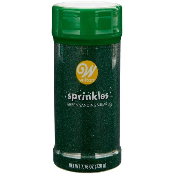 7.76 oz Green Sanding Sugar Christmas Cookie Sprinkles