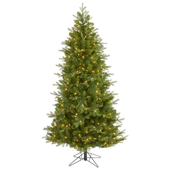 7′ Vienna Fir Artificial Christmas Tree with 450 Warm White Lights