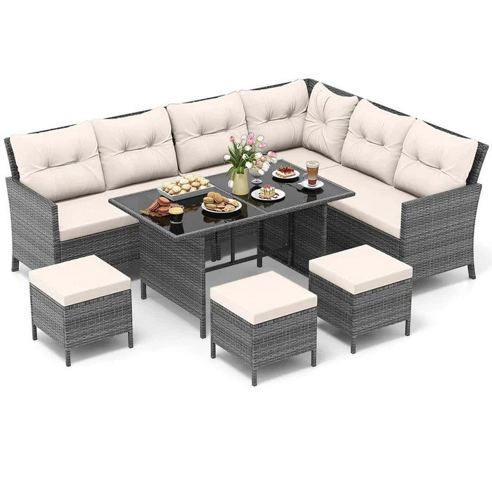 7-Piece Patio Sectional Furniture Set