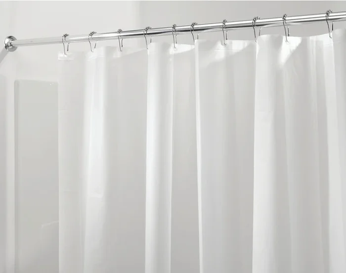 72 In. X 72 In. Clear Peva Shower Curtain Liner – Mold & Mildew Resistant