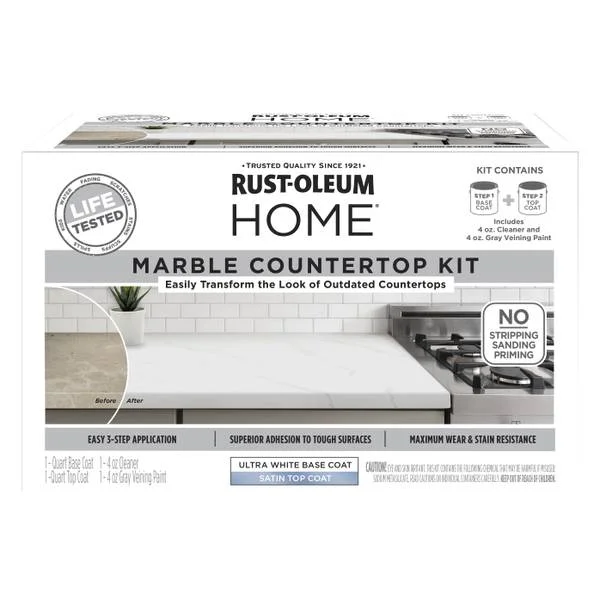 72 oz HOME Satin White Marble Countertop Coating Kit