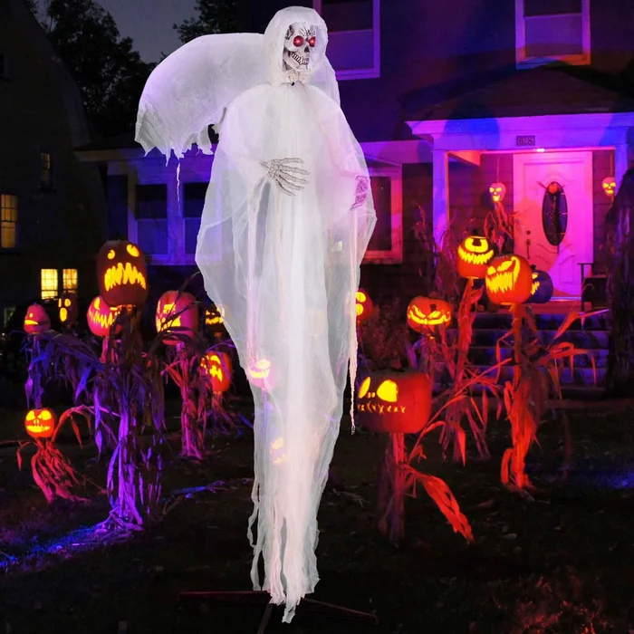 8.3FT Halloween Standing Angel with Light-up Eyes