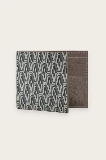 8 Card Billfold Wallet – Dark Monogram