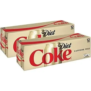 “coca-cola Diet Coke Original Caffeine Free Soda, 12 Oz., 24/carton (00049000029345)”