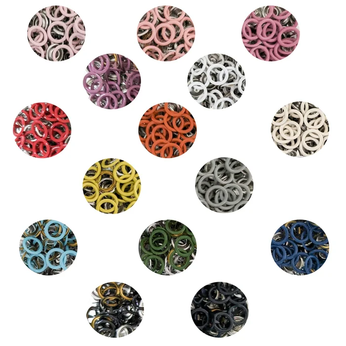 9.5 mm Prong Open Ring Snaps in 15 colors- 50 Sets