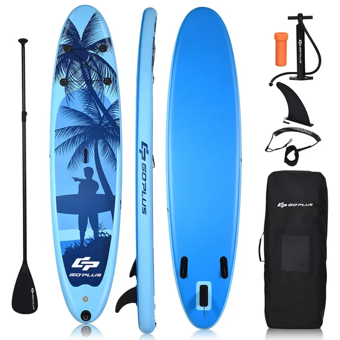 9.8 to 11-Foot Blue Beach Surfer Inflatable Stand-up Paddle Board