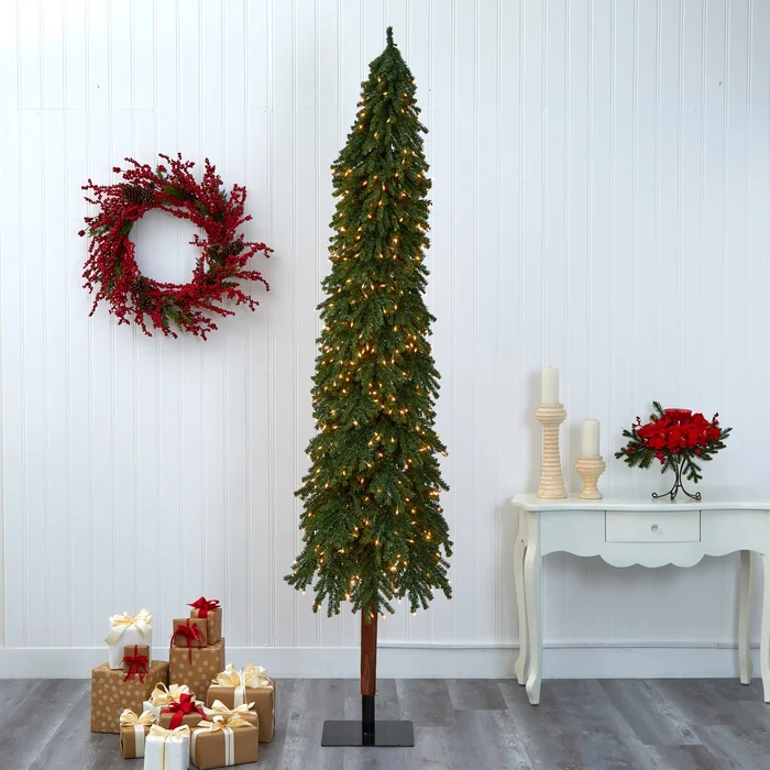 9′ Gr& Alpine Artificial Christmas Tree w/ 600 Clear Lights & 1183 Bendable