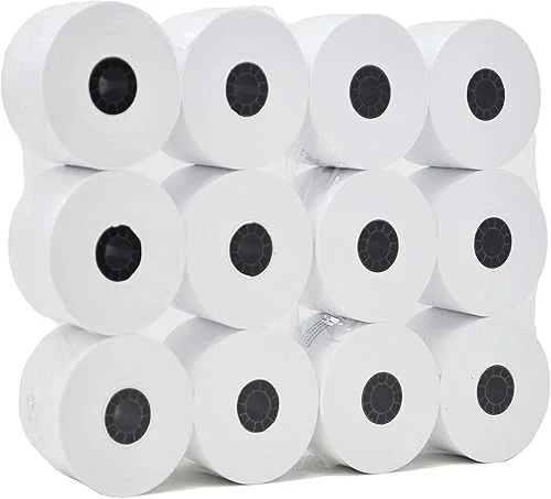 (96 Rolls) Adding Machine/Calculator Roll, 2-1/4′ x 150 ft, White – Top of the Line sharp calculator paper – universal 35720 – Printing Calculator 10 Key Adding Machine/Calculator Roll
