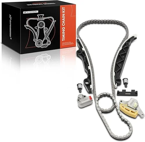 A-Premium 7PCS Engine Timing Chain Kit W/Tensioner & Guide Compatible with Nissan – Altima 2010-2013, Rogue 2010-2013, Rogue Select 2014-2015 – L4 2.5L – Replace# 150411JB0A, 13085JA00A