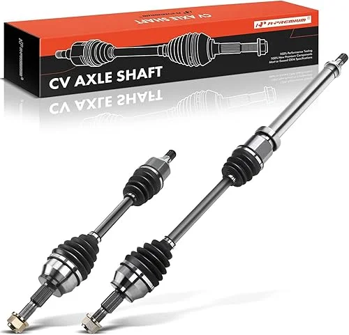 A-Premium Pair (2) Front CV Axle Shaft Assembly Compatible with Ford Focus 2012 2013 2014 2015 2016 2017 2018, L4 2.0L, Automatic Dual Clutch Trans., Driver and Passenger Side