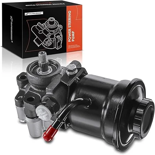 A-Premium Power Steering Pump, with Reservoir, Compatible with Toyota Tacoma 1996-2001, 4Runner 1996-2000, 2.4L 2.7L Gas, Replace # 6099PR, 44320-60260