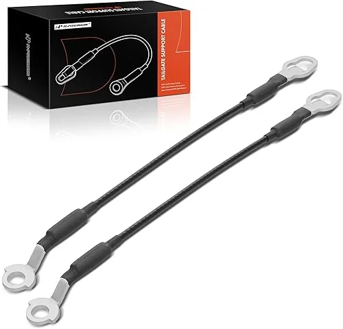 A-Premium Tailgate Support Cable Compatible with Ford Ranger 1983-1992, 15.75 Inch, Rear Tailgate Driver and Passenger Side, 2-PC Set, Replace# E9TZ9943053B, E9TZ9943052B