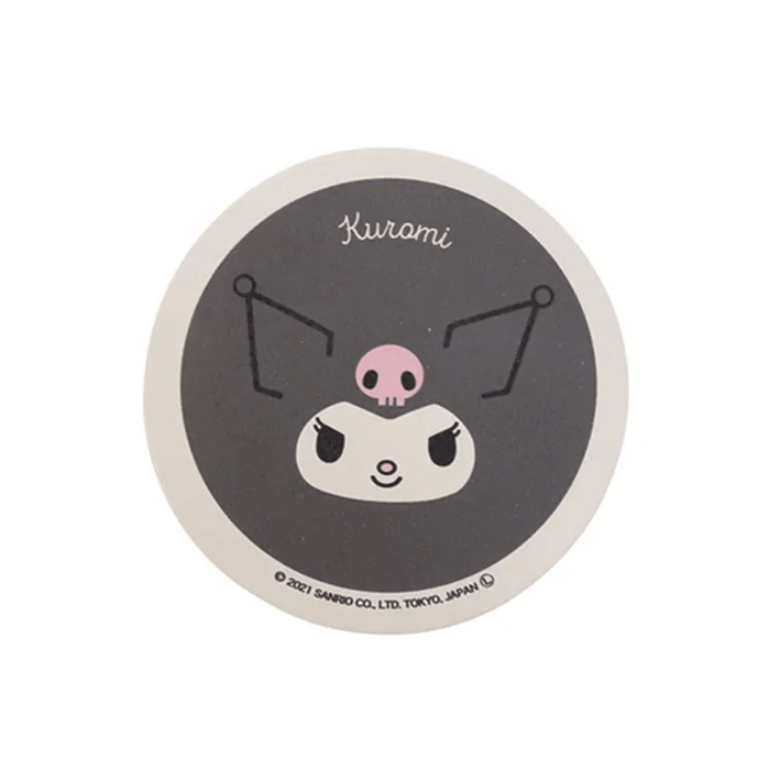 Absorbent Wooden Tea Coaster Kuromi
