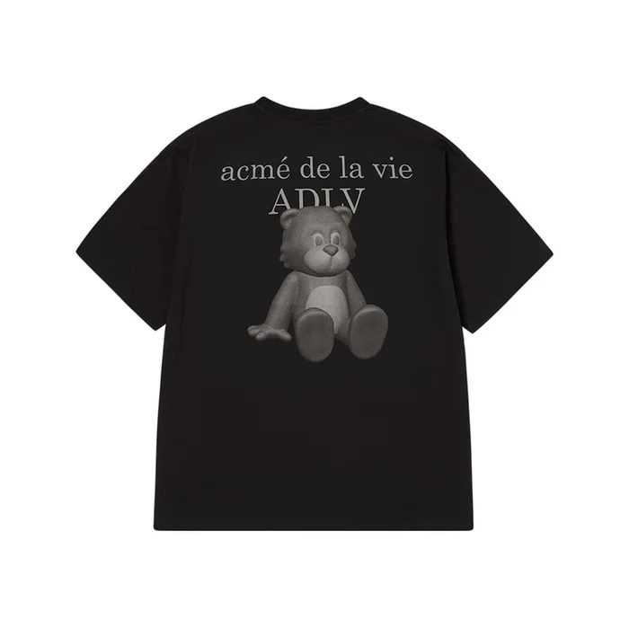 AC BEAR ONE TONE BASIC LOGO SHORT SLEEVE T-SHIRT BLACK SIZE 1