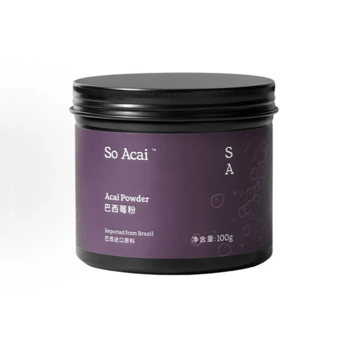 Acai Berry Powder Anthocyanin Berry Powder Superfood Plum Powder Seed Yogurt Bowl Topping 100g