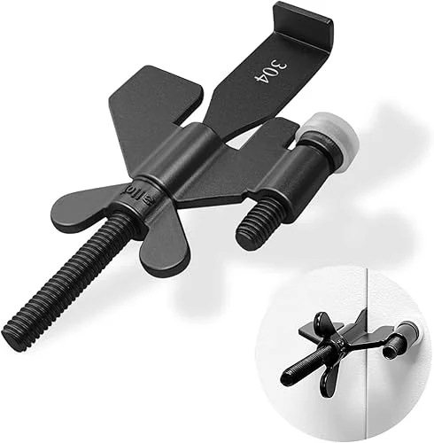 AceMining Upgraded Portable Door Lock Home Security Door Locker Privacy Perfect for Traveling Hotel Home Apartment College and Travel Lockdown Locks for Additional Safety, Black