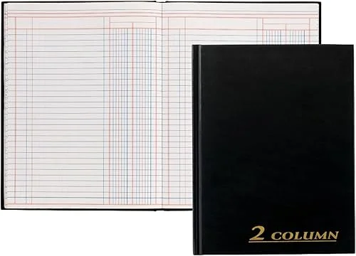 Adams Easy to Use Account Book, Black (ARB8002M)