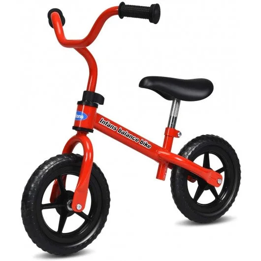 Adjustable Toddler Running Balance Bike with Non-slip Handle-Red