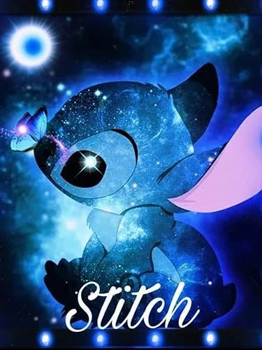 AIBOERL Diamond Painting Kits for Adults – Stitch DIY 5D Diamond Art Kits Full Drill Diamond Dots Paintings with Diamonds Gem Art and Crafts Home Decor 【13.78×13.78inch】