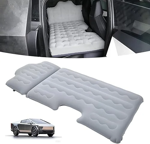 Air Mattress Back Seat Compatible with Tesla Cybertruck 2024 2025Accessories for Travel, Car Bed SUV Mattress with Functional Piers