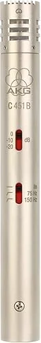 AKG C 451 B Reference Small-Diaphragm Condenser Microphone,Nickel,C451B