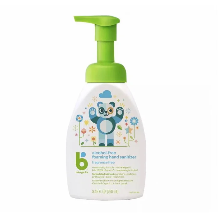 Alcohol-Free Foaming Hand Sanitizer Fragrance Free 250ml Children Safe