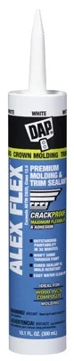 Alex Flex Molding & Trim Sealant, White, 10.1-oz.