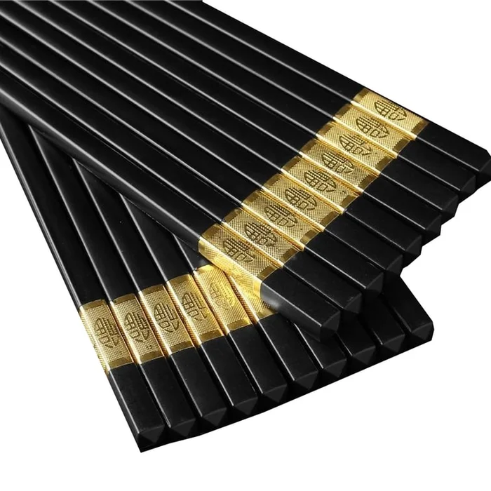 Alloy chopsticks for household use high-end chopsticks anti slip non moldy high temperature resistant 10 pairs