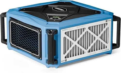 ALORAIR Hanging 270° Intake Air Filtration Systems Woodworking Remote Control, 2 Stage Air Flow(780/1080CFM) Strong Vortex Fan, Ceiling Mounted Dust Collector for Garage, Work Shop, Purecare 1080