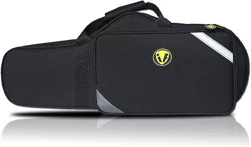 Alto Saxophone Case,Saxophone Case for Alto Sax Backpack Waterproof Bag and Pressure-proof Accompaniment Special Luggage Hard Bag Shoulder Strap Accessories Padded Carrying Bag (Black)