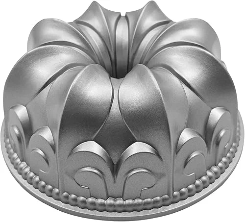 Aluminum Cake Pan, Non-Stick Cake Mold Charlotte Easy to Clean Cake Baking Mold for Birthday Christmas Wedding Events (Style 1)