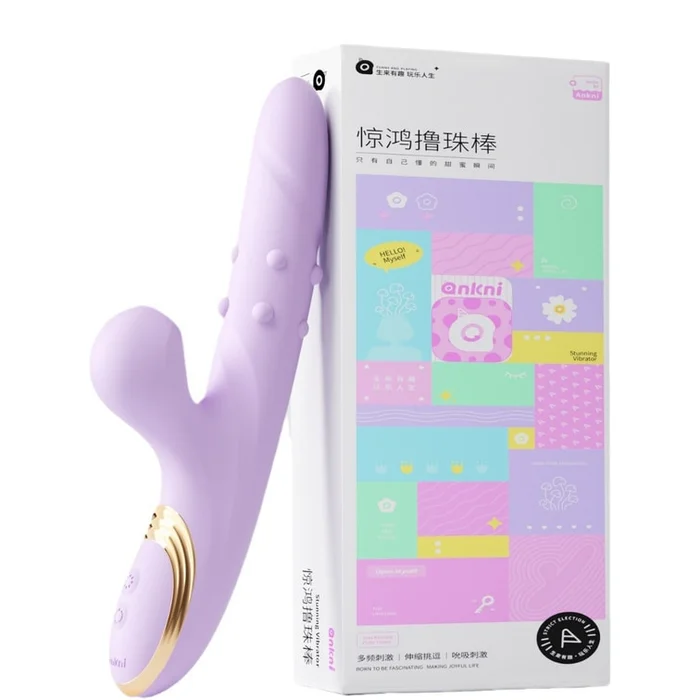 Amazing Jerk Bead Stick Retractable Sucking Vibrator Erotica Female Masturbation Toys Female Adults