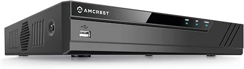 Amcrest 4K 16CH NVR (1080p/3MP/4MP/5MP/8MP) Network Video Recorder – Supports up to 16 x 4K IP Cameras, 16-Channel, Supports up to 6TB Hard Drive (No Built-in WiFi) (REP-NV4116-HS) (Renewed)