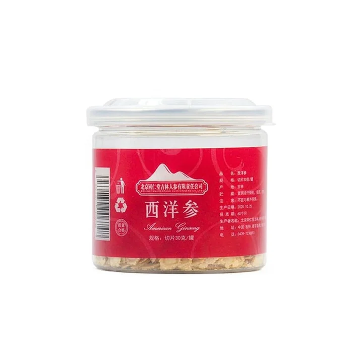 American ginseng 30g tonifies qi and refreshes the mind warming and invigorating