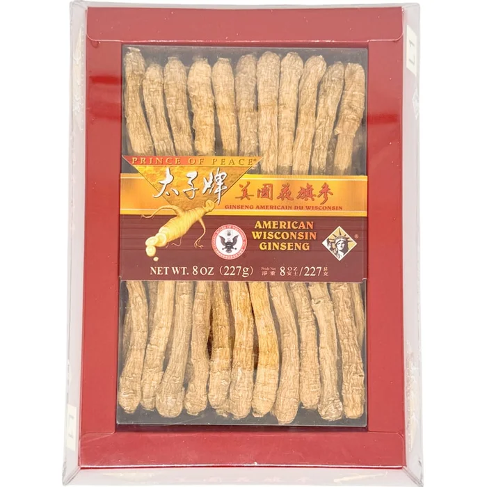 American Wisconsin Ginseng Small Long Root Gift Box 8oz