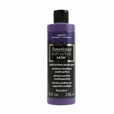 Americana Multi-surface Acrylic Craft Paint, Eggplant, 8-oz.