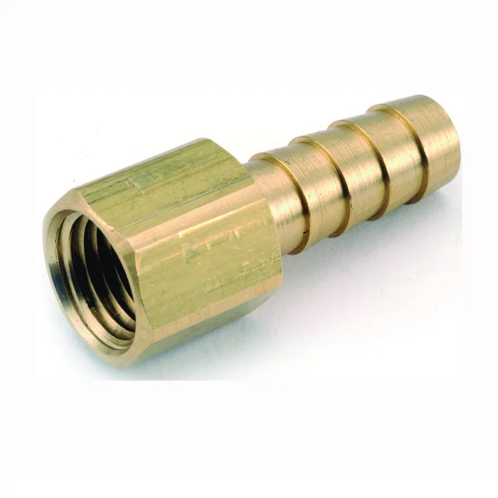 Anderson Metals 129F Series 757002-0504 Hose Adapter, 5/16 in, Barb, 1/4 in, FPT, Brass