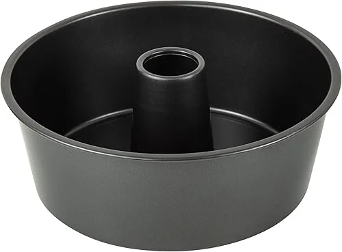 Angel Food Cake Pan 10 inch, Non-Stick Bakeware for Bavarois, Brownie, Jello, Flan, Meatloaf