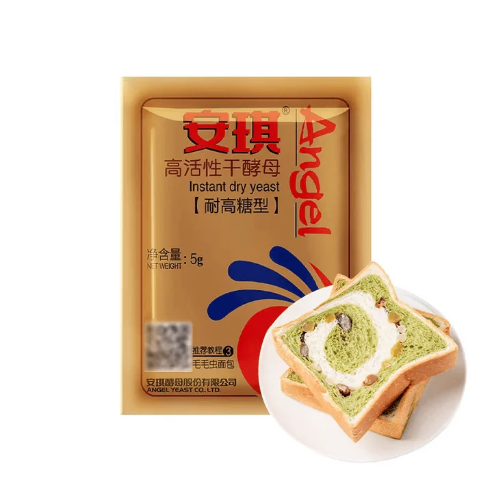 Angel Yeast Gold Pack High Sugar Tolerance High Activity Dry Yeast 6 Bags 30g Home Bread Yeast Powder Baking