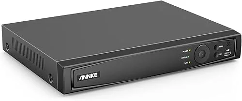 ANNKE 12MP 8CH NVR for PoE Home Security Camera System, H.265+, with AI Motion Detection, Works with 8 x IP Cams, Supports up to 8TB HDD, RTSP, Alexa, 24/7 Recording (HDD Not Included)