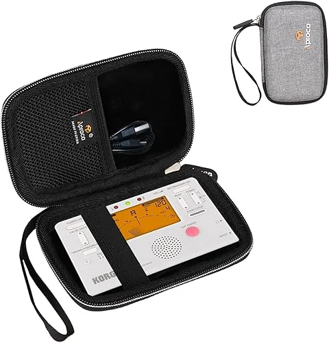 Aproca Black Hard Storage Travel Case, for Korg TM70 Tuner (TM70TBK) / Korg TM60BK / WEGROWER Tuner Metronome and Accessories
