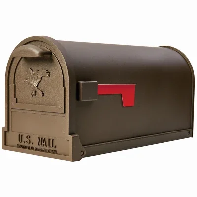 Arlington Post-mount Mailbox, Large, Galvanized Steel