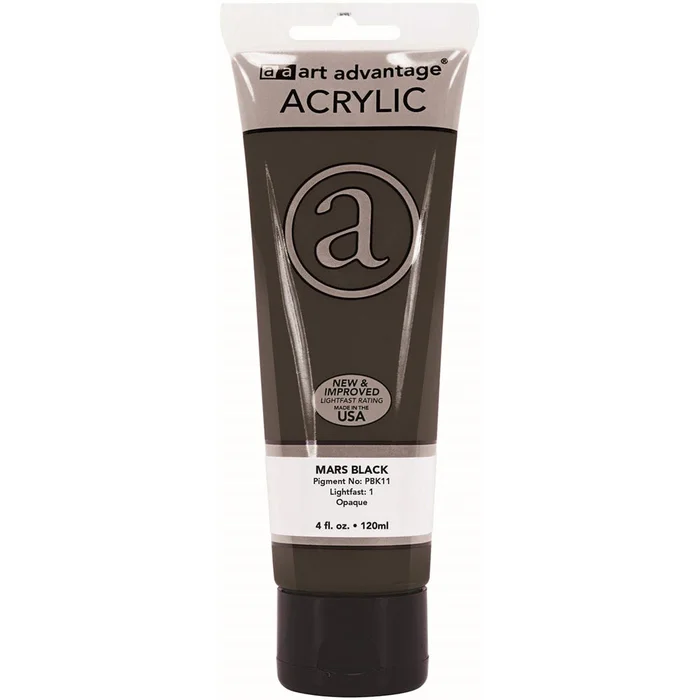Art Advantage Acrylic Paint 4oz Mars Black